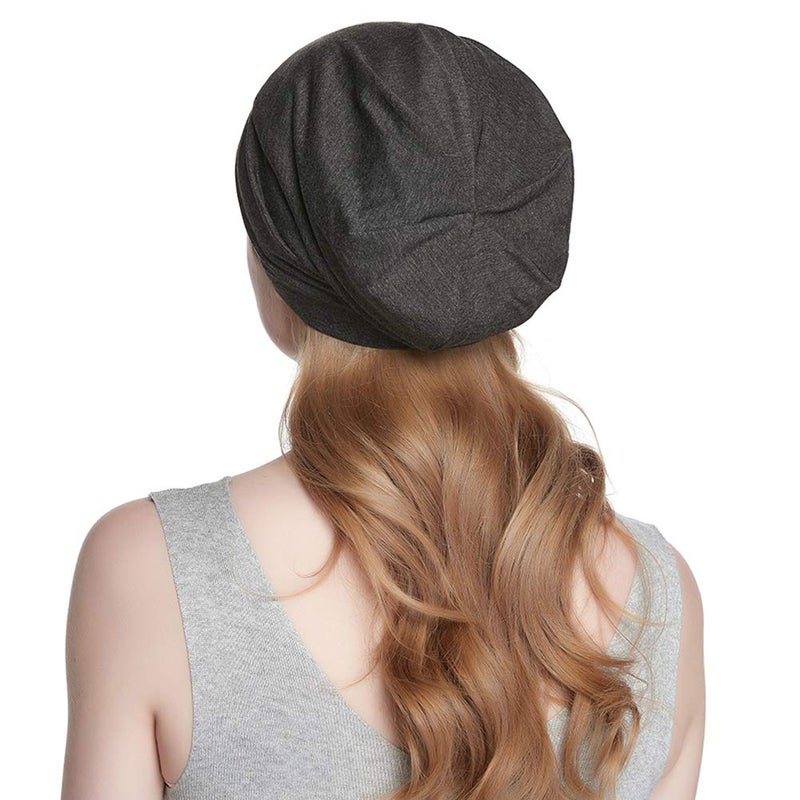 Alnorm Satin Cap for Curly Hair Sleeping Headwear for Women Long Hair - Image 5